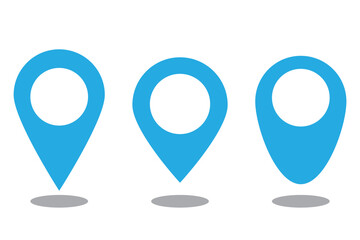 Map pin icon. location pin place marker. Location icon. Map marker pointer icon set.  1176