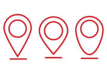 Pin location icon for map . 1176
