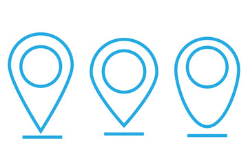 Pin location icon for map . 1176