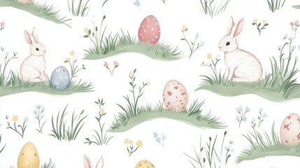 Obraz premium Happy Easter day with Colorful Easter eggs,Spring holiday,Happy easter eggs,festive clip art,Happy Easter greeting card, poster, banner template,april festive concept.