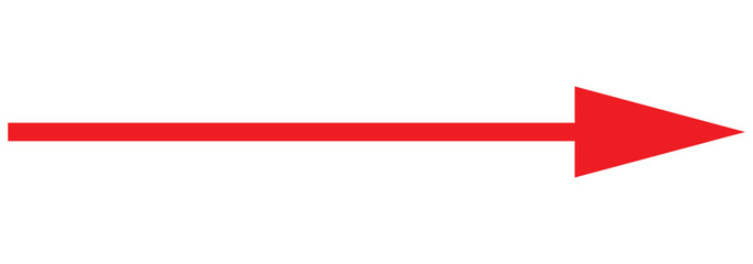 Obraz premium A large black icon with a solid long arrow pointing to the right on a white background. 1176