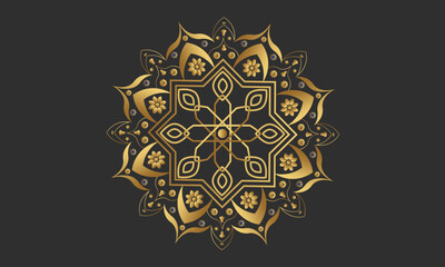 Vector Illustration Ornate Mandala Design Islamic