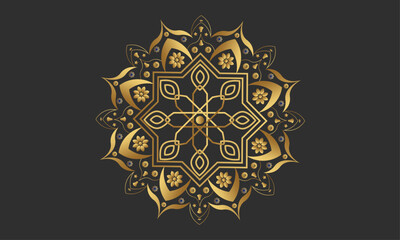 Vector Illustration Ornate Mandala Design Islamic 