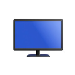 Fototapeta premium Modern Computer Monitor with Blue Screen Display