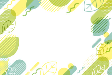 ポップでカラフルな葉っぱの背景