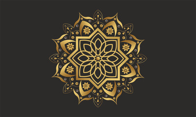 Vector Illustration Ornate Mandala Design Islamic
