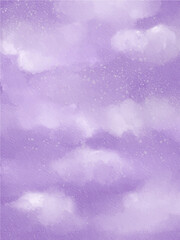 cute abstract watercolor illustration of colorful soft pastel cloudy purple background wallpaper