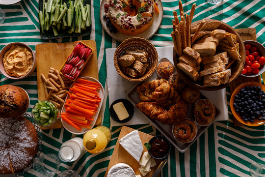 Colorful snack array