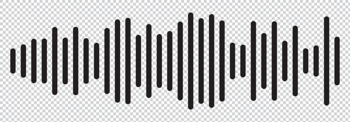 good music sound wave logo illustration . 1176