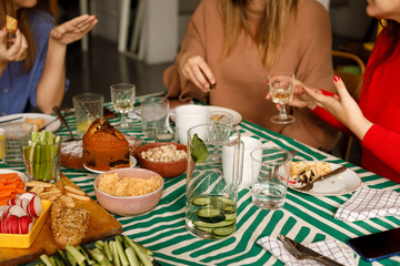 Friends with food & drink