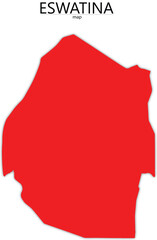 eswatina in red colour and with trasparent backgrounde