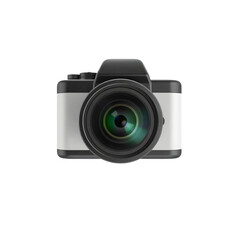 3d professional camera icon symbolizing photography, digital imaging and videography, ideal for media, content creation and photo shoots 