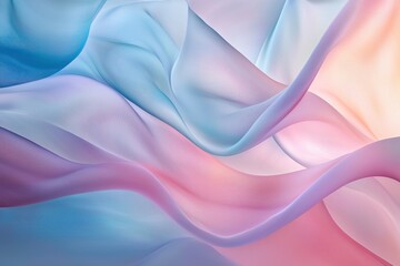 Subtle pastel waves flowing in harmonious arcs.