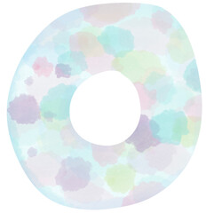 Zero Number concept is a pastel color number that uses watercolors to color.