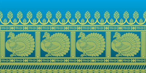 beautiful graphic saree design and this sari design is in Indian style which is for textile fashion industry and it can be used as wallpaper backdrop and website bg this style is originated in india 