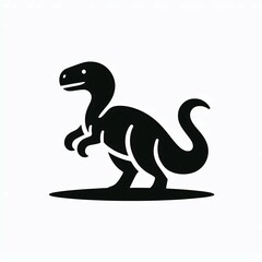 Silhouette Cartoon Tyrannosaurus Rex Stance