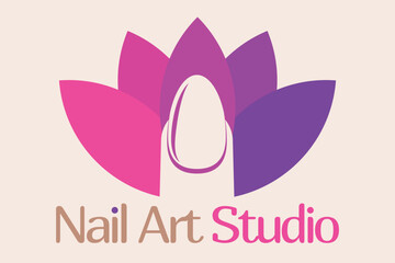 Nail Art Studio Logo Template