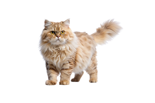 Selkirk Rex (Longhair) Cat PNG Image – HD and Isolated for Design Use