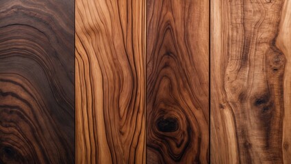 Natural wood veneer background featuring rich brown and dark wood tones in a seamless pattern ideal for eco-friendly interior design projects.