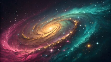Obraz premium space galaxy abstract background