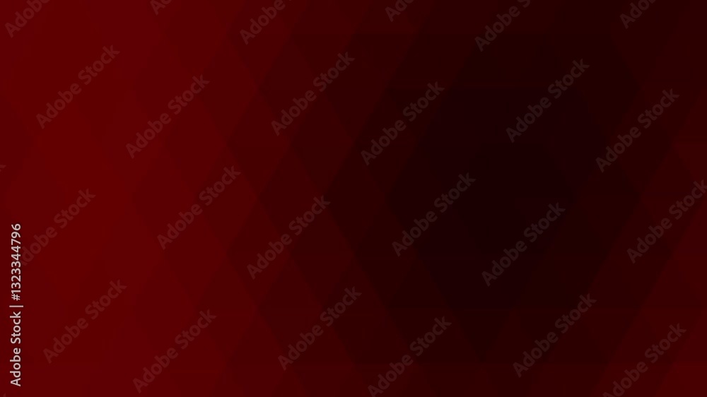 Aufkleber Red black triangle mosaic gradient abstract geometric background animation