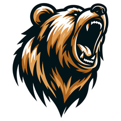 Bear head vector and illustrations.