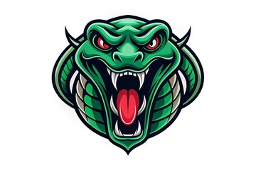 Obraz premium Venomous Viper mascot logo icon.