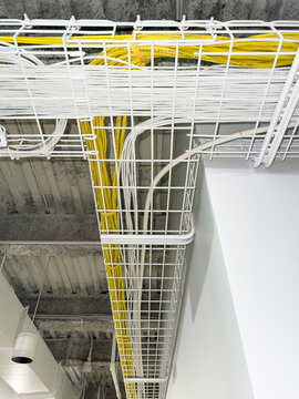 Computer wire cable infrastructure 