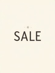"Scandinavian Minimalist SALE Sign Vector: Hygge-Style Design with Natural Colors and Texture"