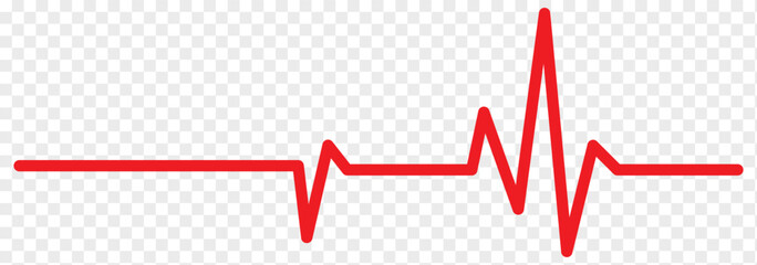 Fototapeta premium Continuous one line drawing. two hears with hearbeat. Vector minimalism illustration, single hand drawn. Heartbeat line. Heartbeat line icon on white background . 1176