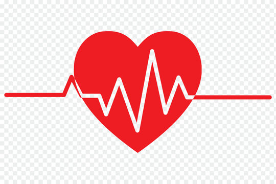 Continuous one line drawing. two hears with hearbeat. Vector minimalism illustration, single hand drawn. Heartbeat line. Heartbeat line icon on white background. Pulse Rate Monitor. 1176
