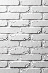 Clean white brick wall, seamless texture Ideal for background , house, masonry