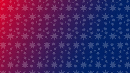 White star on glory red and blue gradient. Australian flag illustration for background celebration. Abstract Australian Red to blue gradient with star. Australian color flag with star shape. 