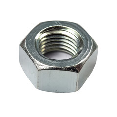Hex Nut Isolated on Transparent Background..