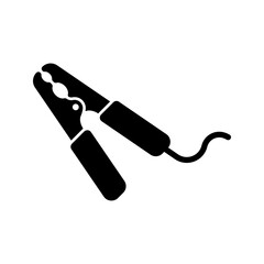 Car battery jumper icon isolated on white background.