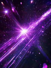 Mesmerizing Abstract Light Flare Composition with Radiant Star Flashes and Neon Laser Beams  
