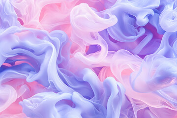 Obraz premium Abstract liquid colours blend in a swirling motion. Soft pastel hues create a dreamlike aesthetic