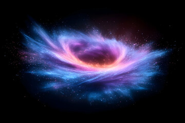 Obraz premium Abstract nebula, swirling colors in space