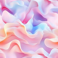 Obraz premium Ethereal Ruched Cloud Seamless Pattern Design for Fashion Textiles and Branding