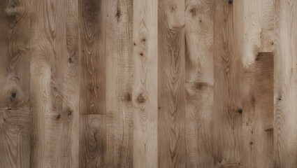 Fototapeta premium Natural wooden floor texture showcasing rich brown tones with subtle variations and knots, arranged in a vertical orientation for design use.