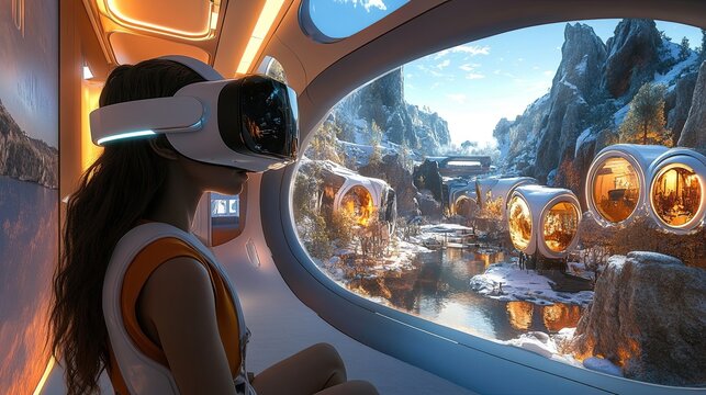 VR experiences offering users immersive, interactive environments in gaming, education, tourism, and training, transforming how we learn, play, and engage with content in virtual spaces.