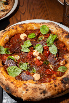 Marinara Pizza with Basil