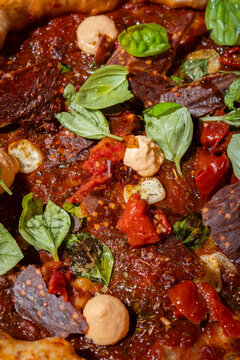 Marinara Pizza with Basil