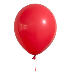 Red Balloon Isolated on Transparent Background