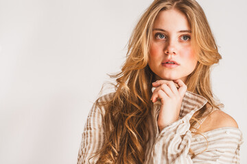 Frau, jung, Gesicht, natürlich