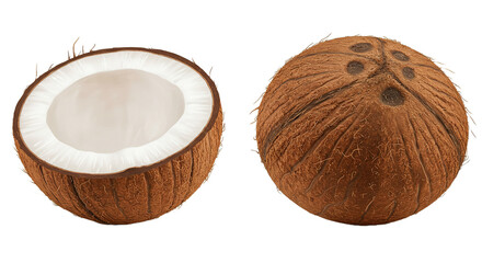 coconut isolated on white background