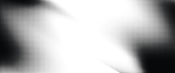 Halftone background vector. Monochrome Abstract dot, Gradient halftone dots for background pattern and texture.
