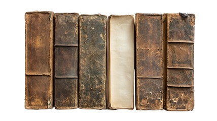 Vintage books lined up on a wooden shelf evoking nostalgia and the love for reading