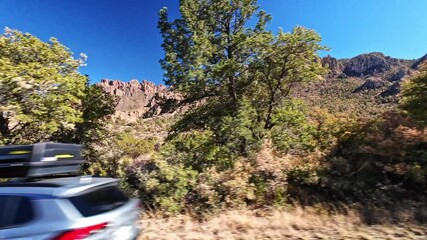 A scenic drive through Big Bend National Park in the Chihuahuan desert of west Texas.