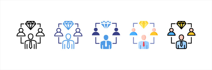 Vip Multi Style Icon Set